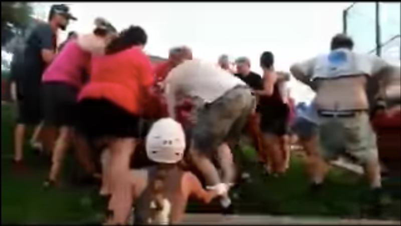 Illustration for article titled Sweaty Softball Parents Try To Brawl, Roll Around For A Bit, Ruin Daughters' Weekend